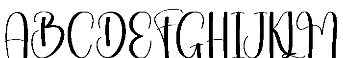 Envelopes Wonderful Font UPPERCASE