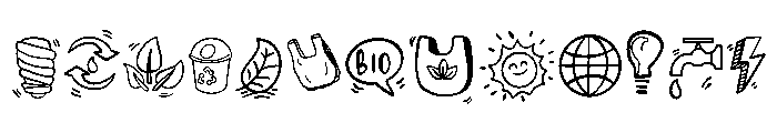 Environmental day Font UPPERCASE