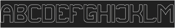 ENTER ACTION-Hollow-Inverse otf (400) Font UPPERCASE