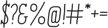 ENYO Slab Light Italic otf (300) Font OTHER CHARS