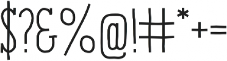 ENYO Slab Regular Italic otf (400) Font OTHER CHARS