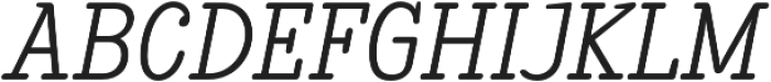 Enagol Math Light Italic otf (300) Font UPPERCASE
