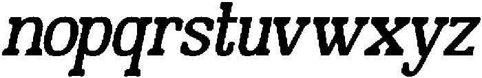 Encave Italic otf (400) Font LOWERCASE