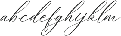 Enchanted Hermion Script Italic otf (400) Font LOWERCASE