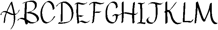 Enchanted Regular otf (400) Font UPPERCASE