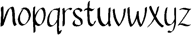 Enchanted Regular otf (400) Font LOWERCASE