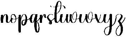 Enchanting Dandilion Regular otf (400) Font LOWERCASE