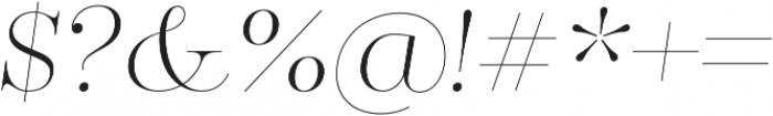 Encorpada Classic ExtraLight Italic otf (200) Font OTHER CHARS