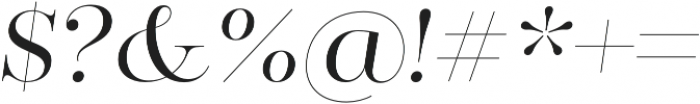 Encorpada Classic Light Italic otf (300) Font OTHER CHARS