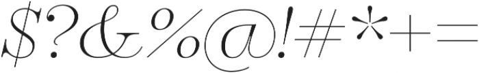 Encorpada Pro ExtraLight Italic otf (200) Font OTHER CHARS