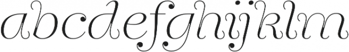 Encorpada Pro ExtraLight Italic otf (200) Font LOWERCASE