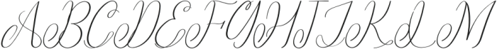 Endelly Italic otf (400) Font UPPERCASE