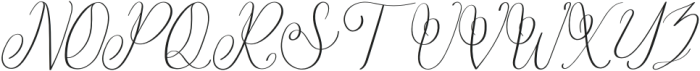 Endelly Italic otf (400) Font UPPERCASE