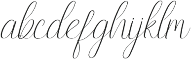 Endelly Italic otf (400) Font LOWERCASE