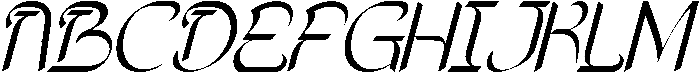 Endlessly Expanded Italic otf (400) Font UPPERCASE