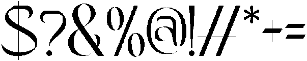 Endlessly Expanded Regular otf (400) Font OTHER CHARS