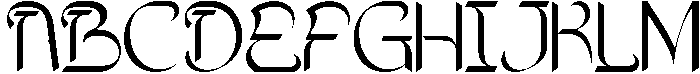 Endlessly Expanded Regular otf (400) Font UPPERCASE