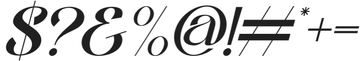 Endlessly Traditional Italic otf (400) Font OTHER CHARS