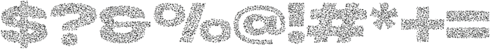 Endura Blot Rough otf (400) Font OTHER CHARS
