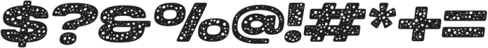 Endura Foamy Rounded Italic otf (400) Font OTHER CHARS