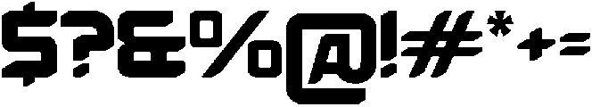 Energy Space otf (400) Font OTHER CHARS