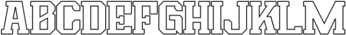 Energy Sport Outline otf (400) Font UPPERCASE