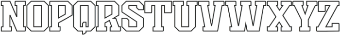 Energy Sport Outline otf (400) Font UPPERCASE