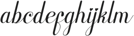 Enfiyali Alovelly Italic otf (400) Font LOWERCASE