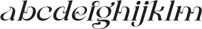 Engage-Italic otf (400) Font LOWERCASE