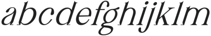 Engeraly Italic otf (400) Font LOWERCASE