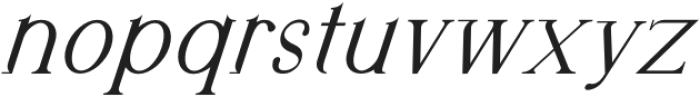 Engeraly Italic otf (400) Font LOWERCASE