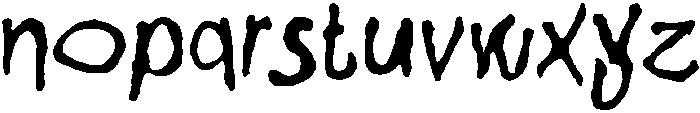 Enghola otf (400) Font LOWERCASE