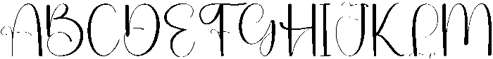 English Regular otf (400) Font UPPERCASE