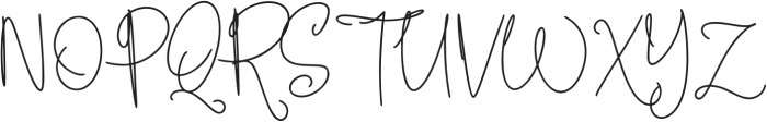 English Signature One otf (400) Font UPPERCASE