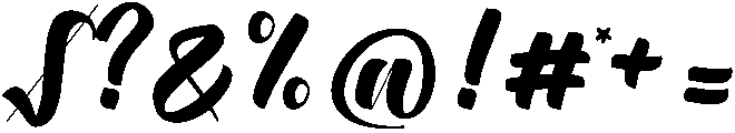 English otf (400) Font OTHER CHARS