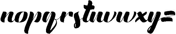 English otf (400) Font LOWERCASE