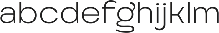 Engobe ExtraLight ttf (200) Font LOWERCASE