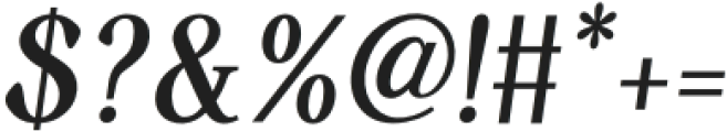 Engrace Bold Italic otf (700) Font OTHER CHARS