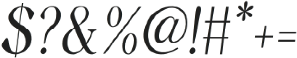 Engrace Light Italic otf (300) Font OTHER CHARS