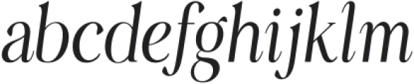 Engrace Light Italic otf (300) Font LOWERCASE