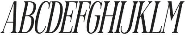 Enigmatica Medium Condensed Italic otf (500) Font UPPERCASE
