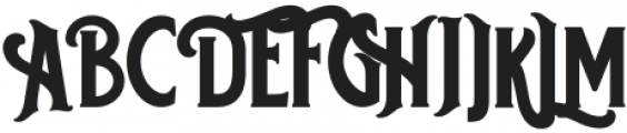 Enisala Regular otf (400) Font UPPERCASE