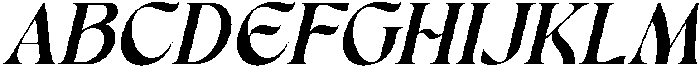 Enligas Italic otf (400) Font UPPERCASE