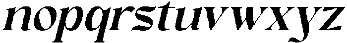 Enligas Italic otf (400) Font LOWERCASE