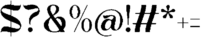 Enligas otf (400) Font OTHER CHARS
