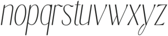 Enoway Pro Thin Oblique otf (100) Font LOWERCASE