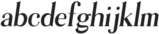 Ensley RegularItalic otf (400) Font LOWERCASE