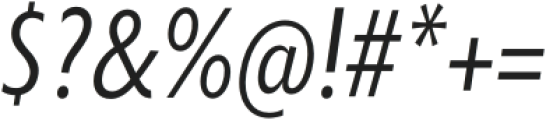 Entendre Light Condensed Italic otf (300) Font OTHER CHARS