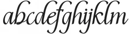 Enthrall otf (400) Font LOWERCASE