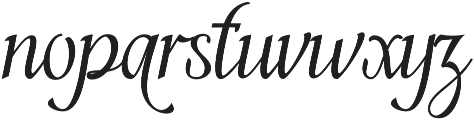 Enthrall otf (400) Font LOWERCASE